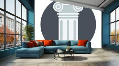 History theme, flat style, colorful, vector icon for info graphi Wall mural