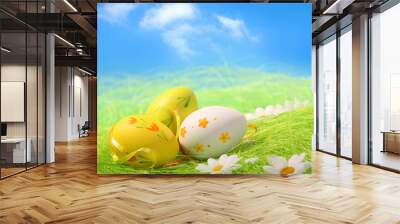 easter eggs Wall mural