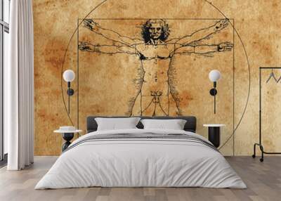 vitruvian man Wall mural