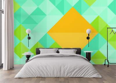 Color geometric design, vector background. Wall mural