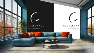 C logo letter design Wall mural