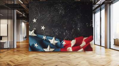 Patriotic background for Memorial day, Veteran's day and Columbus Day  Wall mural