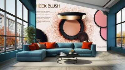 cheek blush ads Wall mural