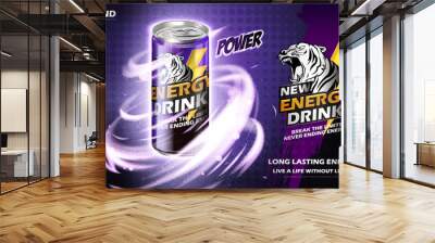 energy drink ad Wall mural