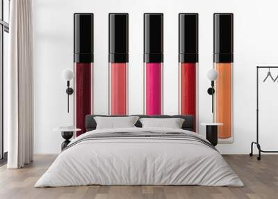 Fashion lip gloss collection Wall mural