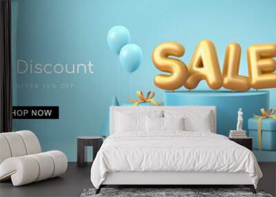 Great discount sale banner design Wall mural