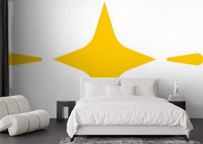 Shine icon in cross shape Wall mural