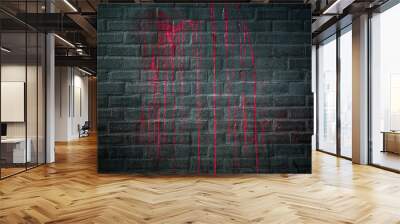 Red Paint Wall Wall mural