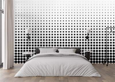 Dot seamless pattern. Dotted texture. Gradient halftone. Repeat background wallpaper texture. Stock vector Wall mural