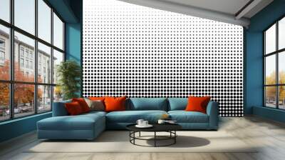 Halftone dot texture. Dot pattern gradient. Halftone dotted texture Wall mural