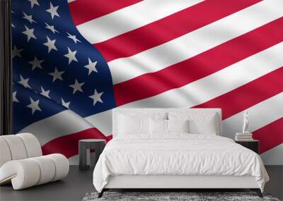 rendered usa flag Wall mural