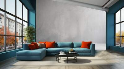 A grey wall background with space. Wall mural