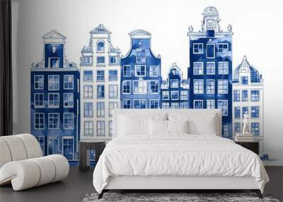 sketch of town Amsterdam Wall mural