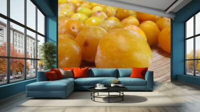 Yellow plum Wall mural