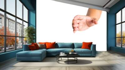 hand of man reaching Wall mural