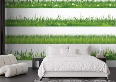 Green grass collection Wall mural