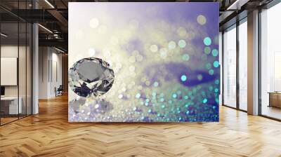 gems on shiny bokeh background Wall mural