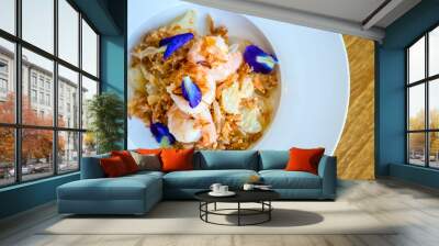 pomelo salad with shrimp Wall mural