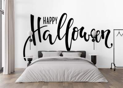 Happy halloween. Hand drawn creative calligraphy and brush pen lettering. design for holiday greeting card and invitation, flyers, posters, banner halloween holiday. Wall mural