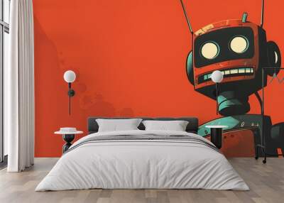 Mischievous Metallic Machine at Comical Contraptions Wall mural