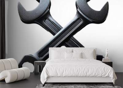 Black Wrench Tool Wall mural