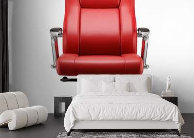 Red Leather Office Chair Wall mural