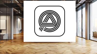 letter A logo Wall mural