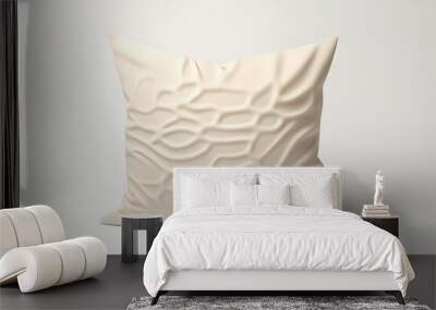 pillow isolated on solid white background Wall mural