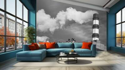 Smoke billowing Wall mural