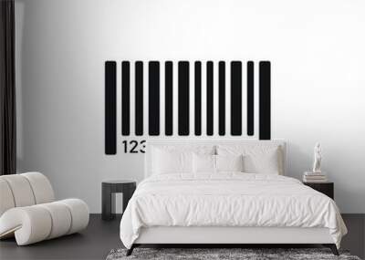 bar code icon vector . Barcode sign Wall mural