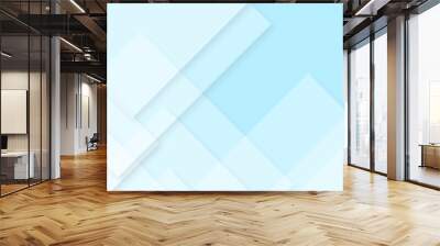 Minimalistic geometric blue abstract background. abstract background with transparent rhombus geometric diagonal triangle patterns vibrant header design. Geometric background poster design template. Wall mural