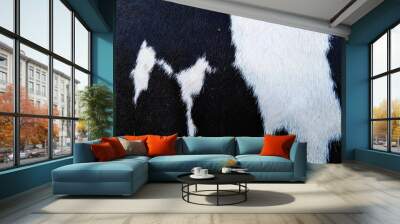 black and white fur texture Wall mural