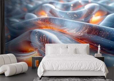 Where metal meets flame, a story of courage is forged. Let your inner fire guide your creativity! Wall mural