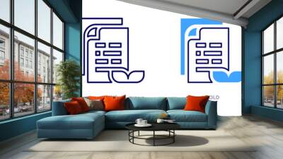 File zipper icon in 4 different styles. Thin Line, Line, Bold, and Bold Line. Duotone style. Editable stroke Wall mural