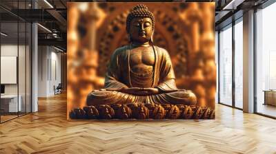 mindfulness details hyper resolution Buddha Wall mural