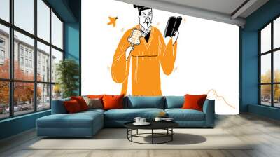 East Asian philosopher, thinker, imagination Wall mural