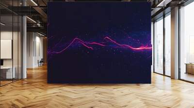 A dynamic, abstract lightning pattern in dark tones with a large area for text Wall mural