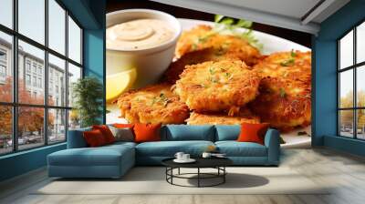 Crab cakes Wall mural