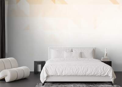 Intersecting shapes design on white background. Abstract minimalistic wallpaper. Colorful geometric template. Wall mural