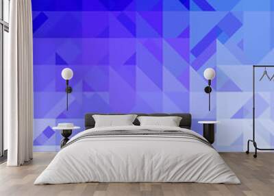 Intersecting shapes design on white background. Abstract minimalistic wallpaper. Colorful geometric template. Wall mural