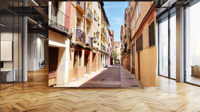 A street of Zaragoza in Spain, in a sunny day with blue sky Wall mural