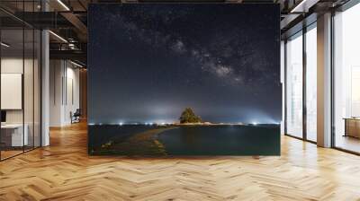 galaxy  in the night Wall mural