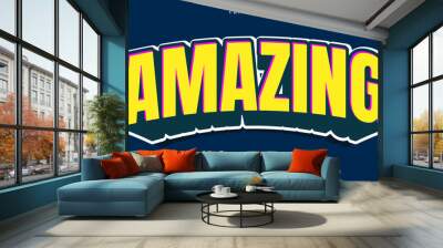 Vector illustration of amazing text effect Wall mural