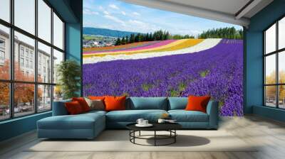 Furano lavender Wall mural