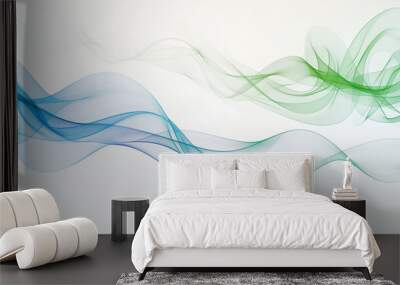 s curve flow data transition  Wall mural