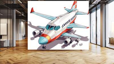 a nice plane Wall mural