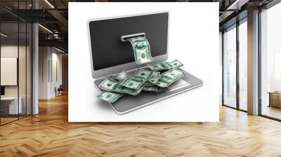 Online money concept Wall mural