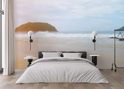 Sea landscape summer sea sunlight background Wall mural