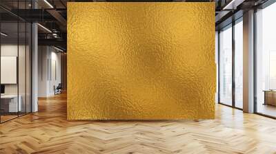 Shiny  gold foil leaf texture, background with glass effect vector illustration for prints, cmyk color mode. Wall mural