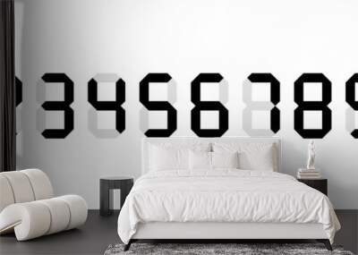 digital of numbers symbol illustration Wall mural